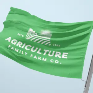 Agriculture company logo flag