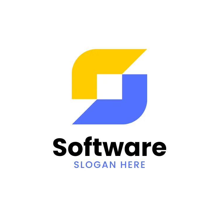 Abstract Letter S Software Logo