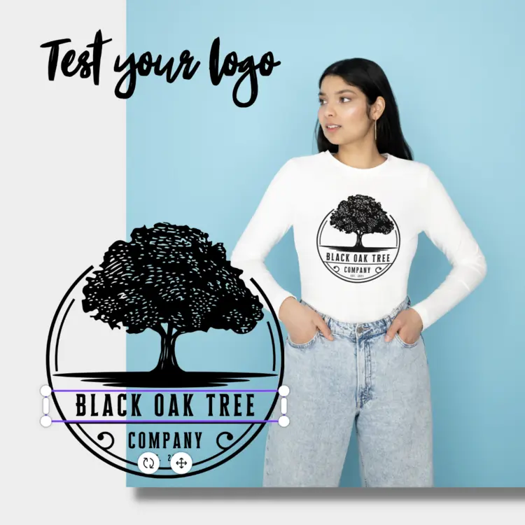 Tree logo and logo mockup