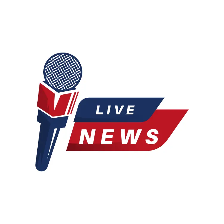 Live News Microphone Logo