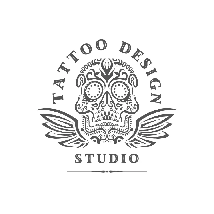 Skull Tattoo Studio Logo