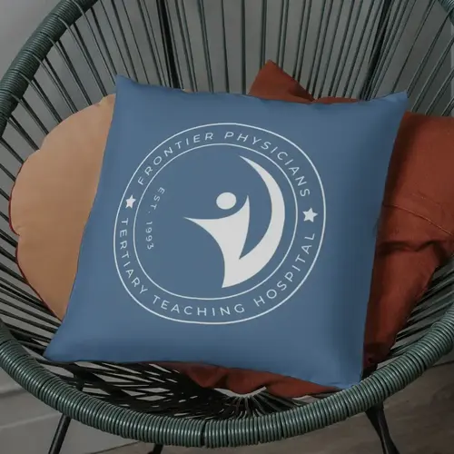 Pillow Teaching and Lecturing Label Logo Mockup