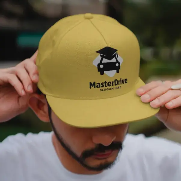 Cap Driving Master Logo Mockup