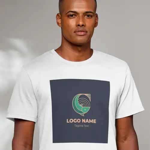 T-shirt Modern and Minimal Fish Logo Mockup