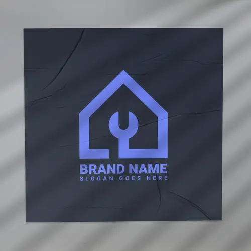 Poster Home Repair Logo Mockup