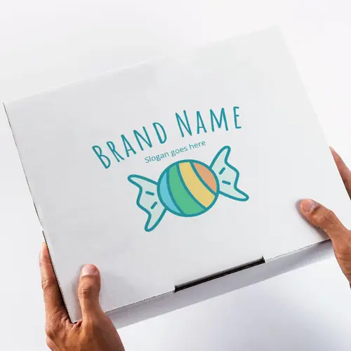 Box Candy Logo Mockup