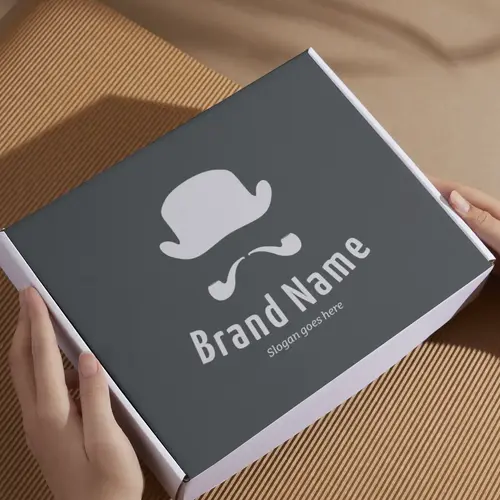 Box Gentleman and Tobacco Logo Mockup