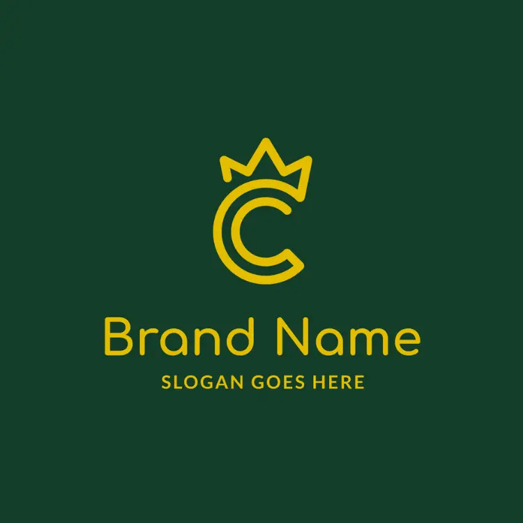 Crown and Letter C Monogram Logo