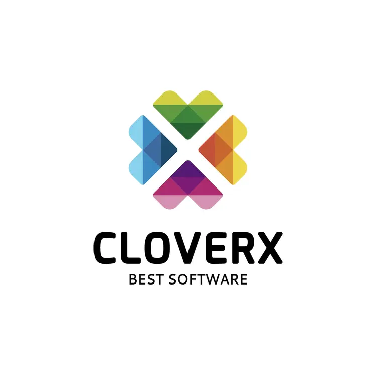 Abstract Clover Symbol Logo