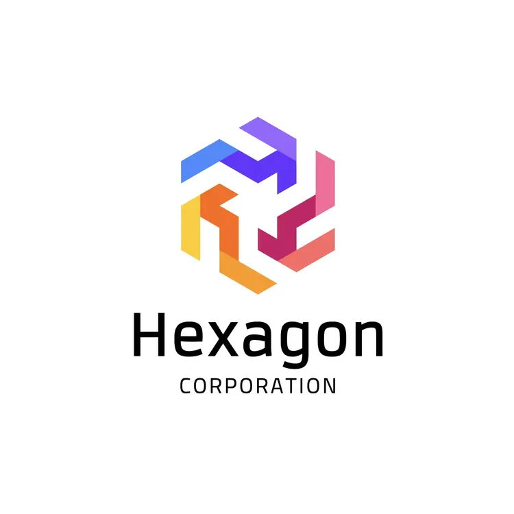 Abstract and Colorful Hexagonal Logo