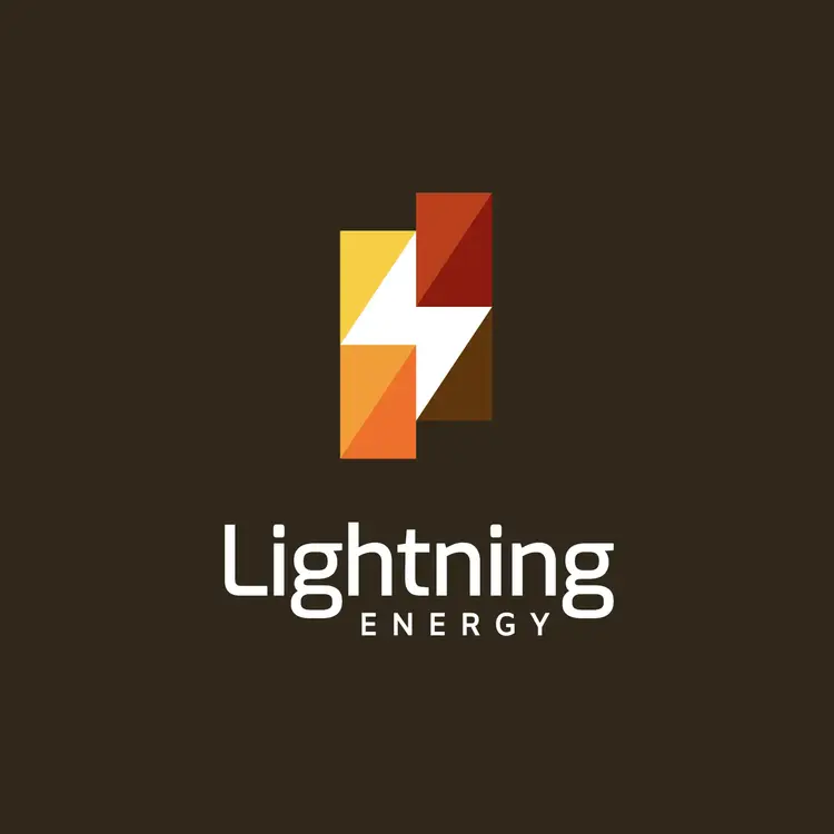 Abstract lightning and Energy Logo