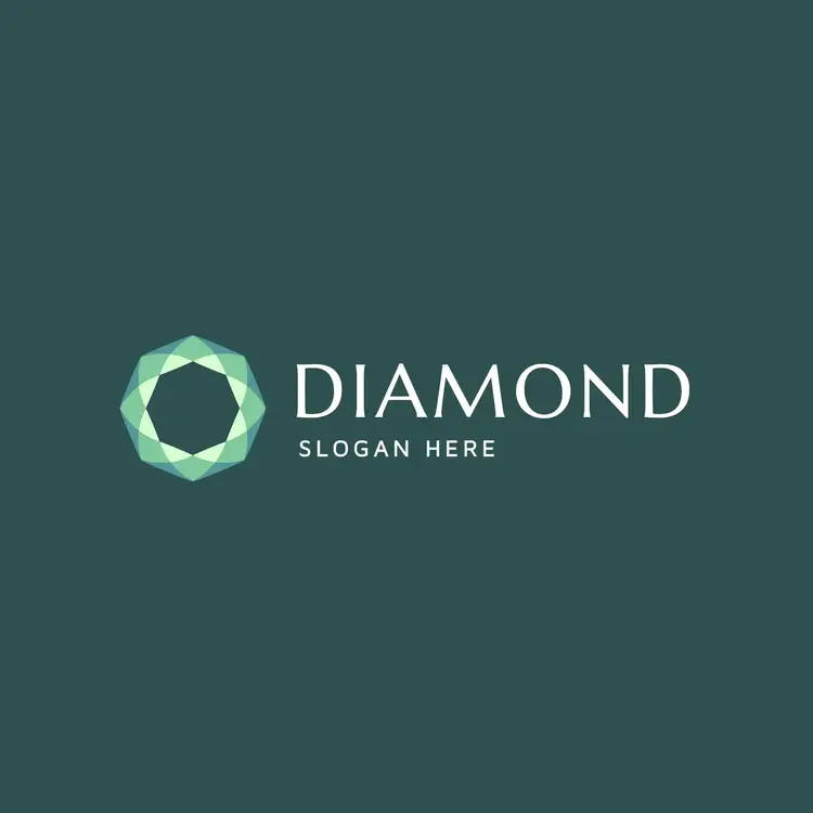 Abstract Gem and Diamond Logo