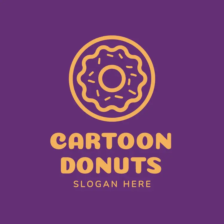 Cartoon Donut Logo