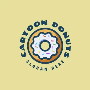 Cartoon Donut Logo