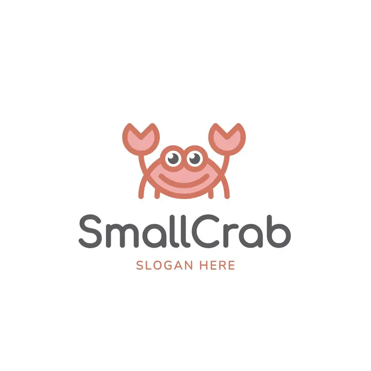 Happy Crab Logo