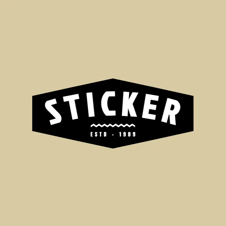 Retro Sticker Badge Logo