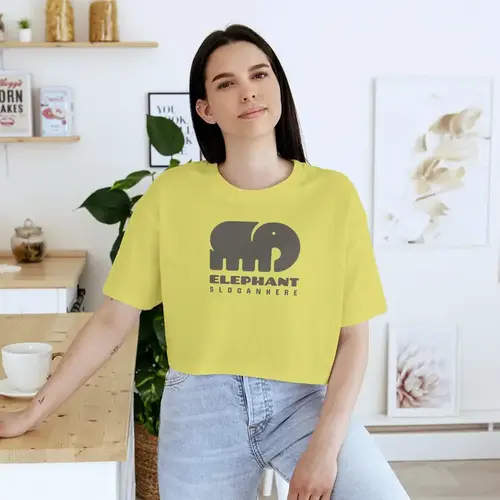 T-shirt Bold Elephant Logo Mockup