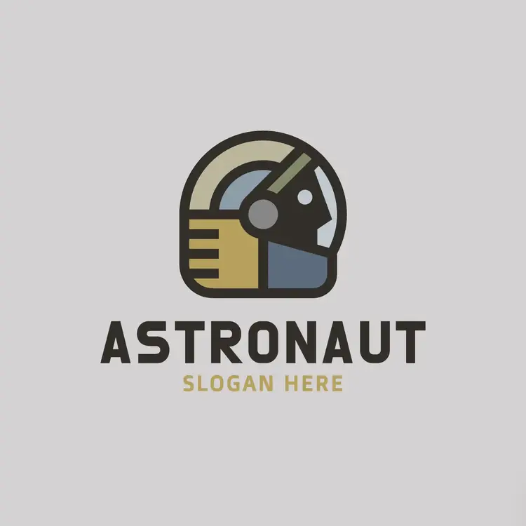 Astronaut Head Logo