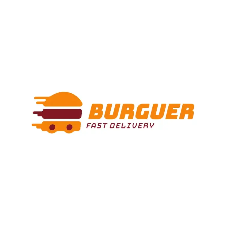 Burger and Fast Food Delivery Logo