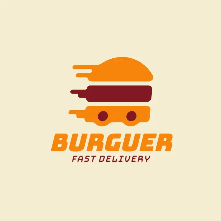 Burger and Fast Food Delivery Logo
