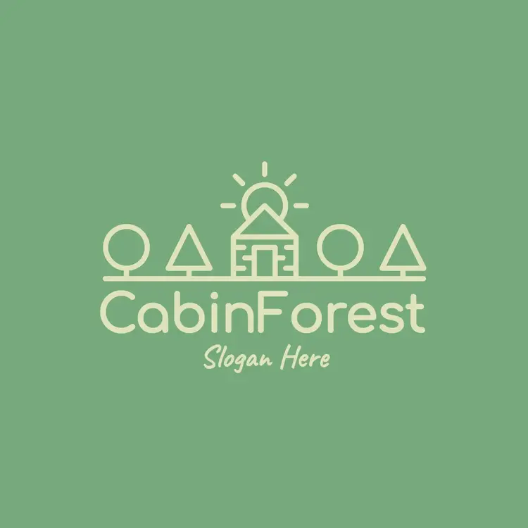 Cabin and Tiny Country House Logo