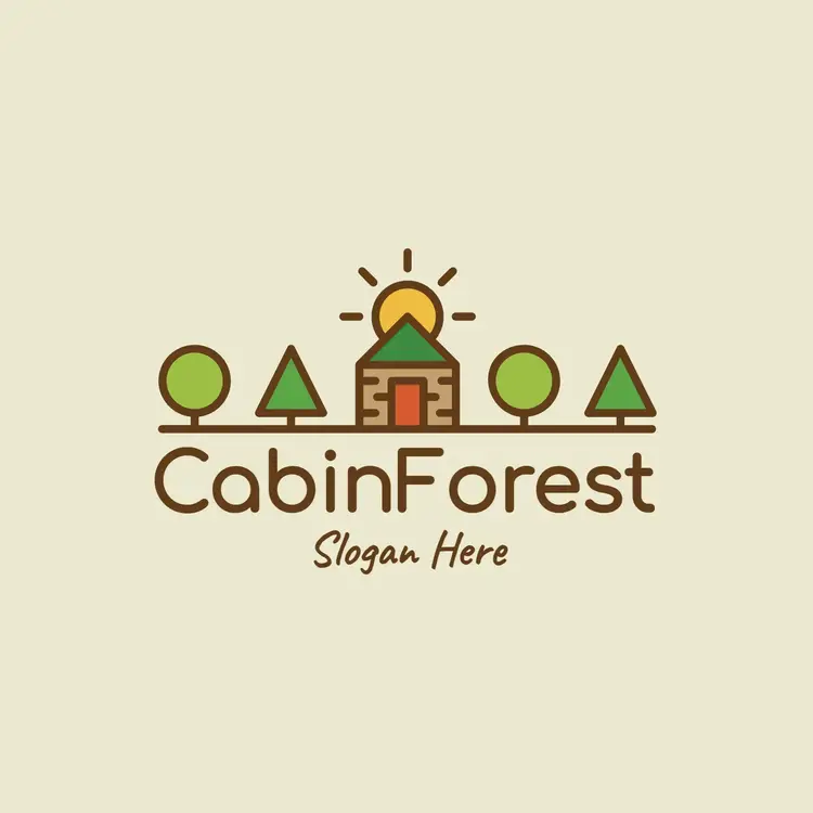 Cabin and Tiny Country House Logo