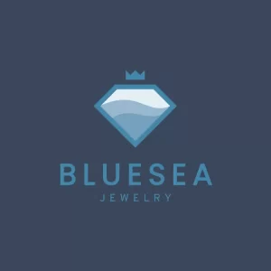 Free Diamond and Blue Sea Logo