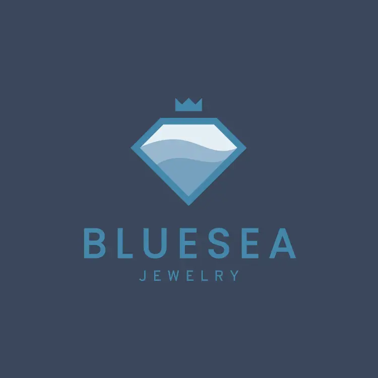 Free Diamond and Blue Sea Logo