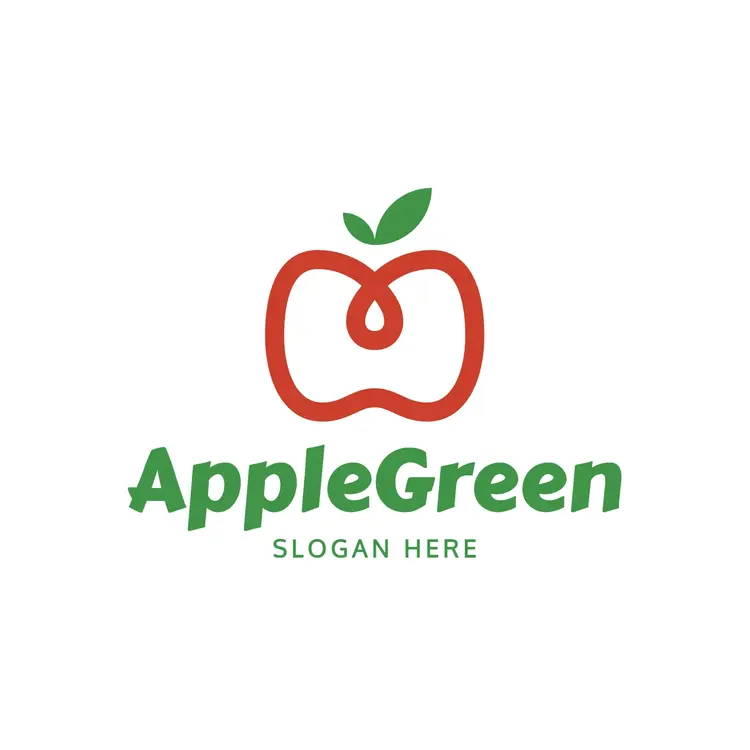 Free Green Apple Logo