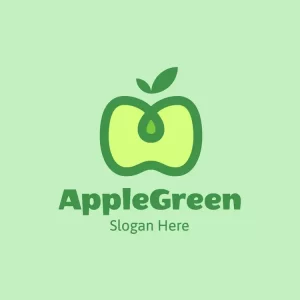 Free Green Apple Logo