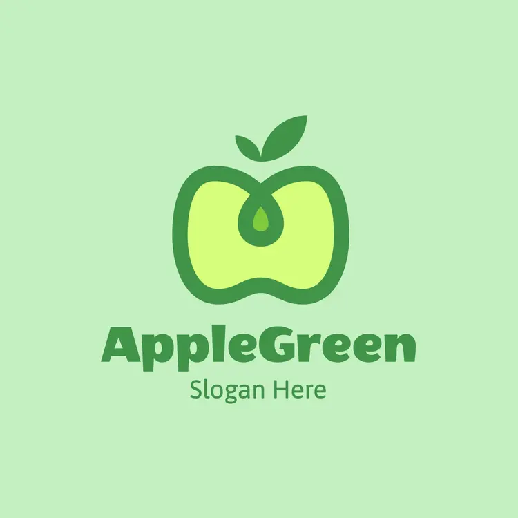 Free Green Apple Logo