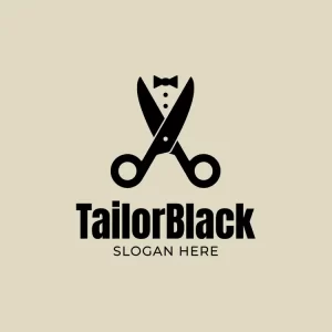 Free Tailor Scissors and Suit Logo