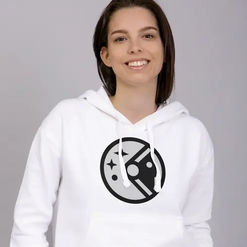 Hoodie Astronaut Head Logo Mockup