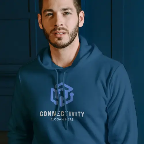 Hoodie Cubic Connectivity Logo Mockup