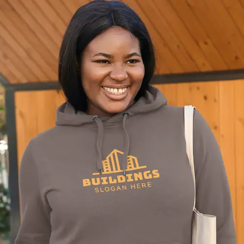 Hoodie Real Estate Business Buildings and Construction Logo Mockup