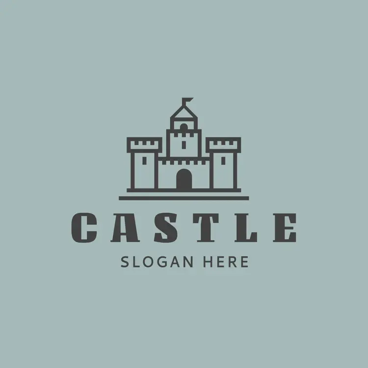 Minimalist Castle Logo