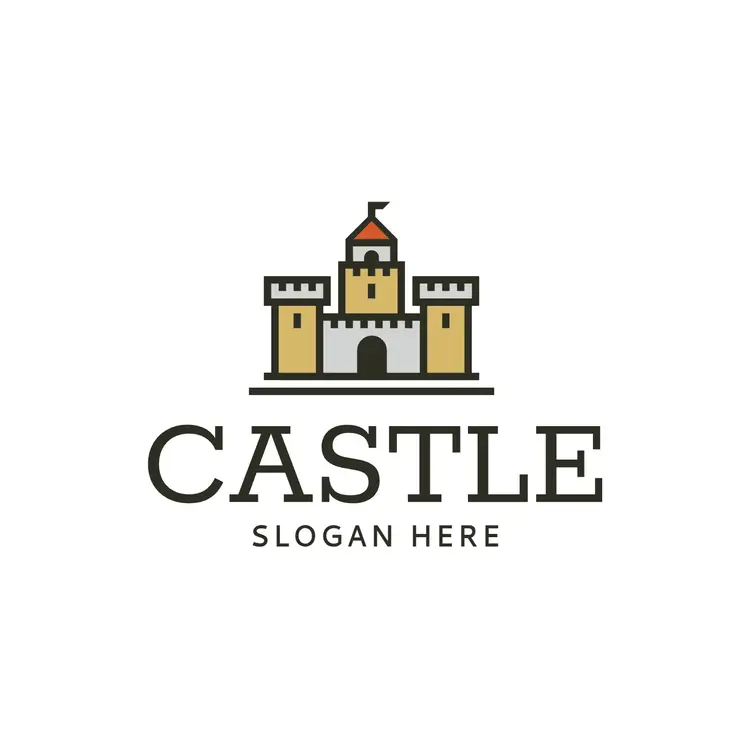 Minimalist Castle Logo