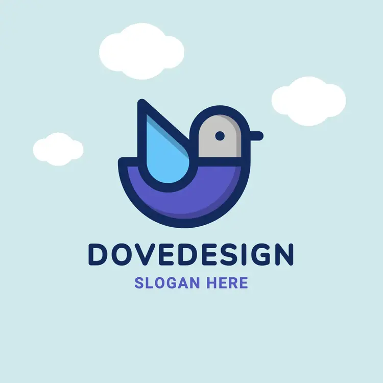Modern Dove Logo