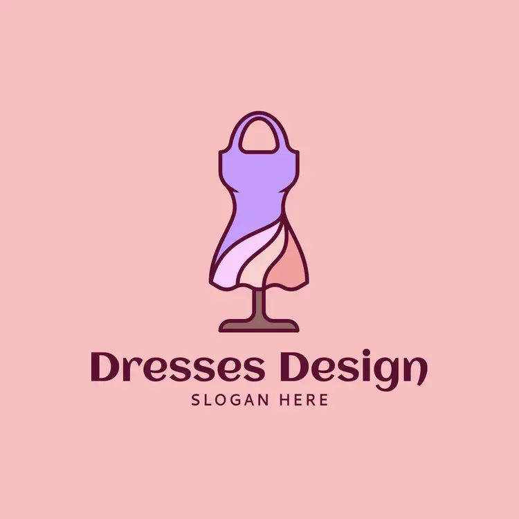 Women's Dresses and Clothing Design Logo