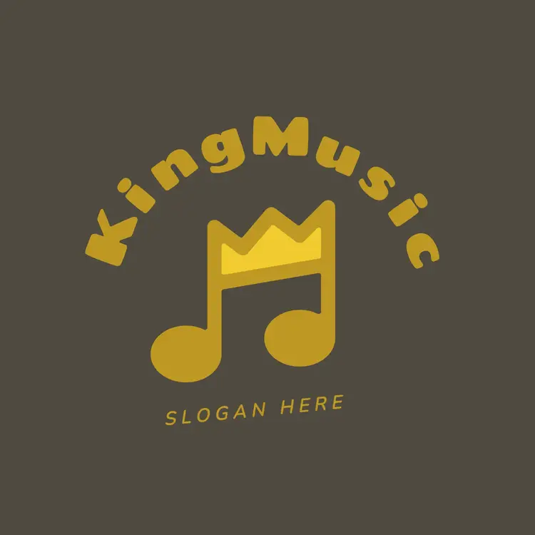Crown and Musical Note Logo