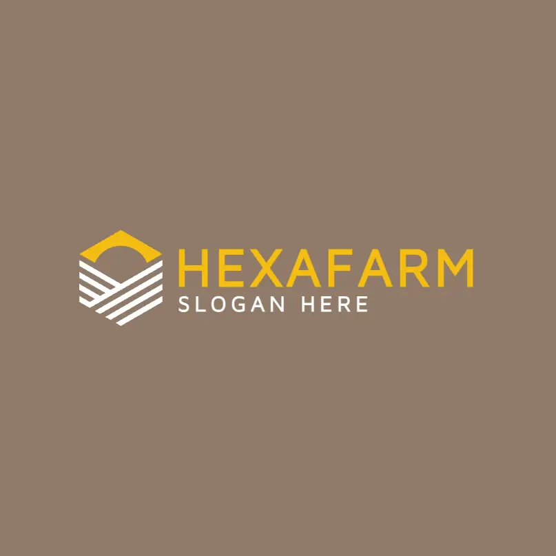 Hexagonal Agricultural Crop Logo