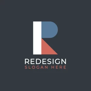Abstract and Geometric Letter R Logo