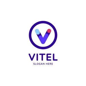 Abstract and Modern Letter V Monogram Logo