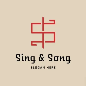 Letter S and Oriental Symbol Logo