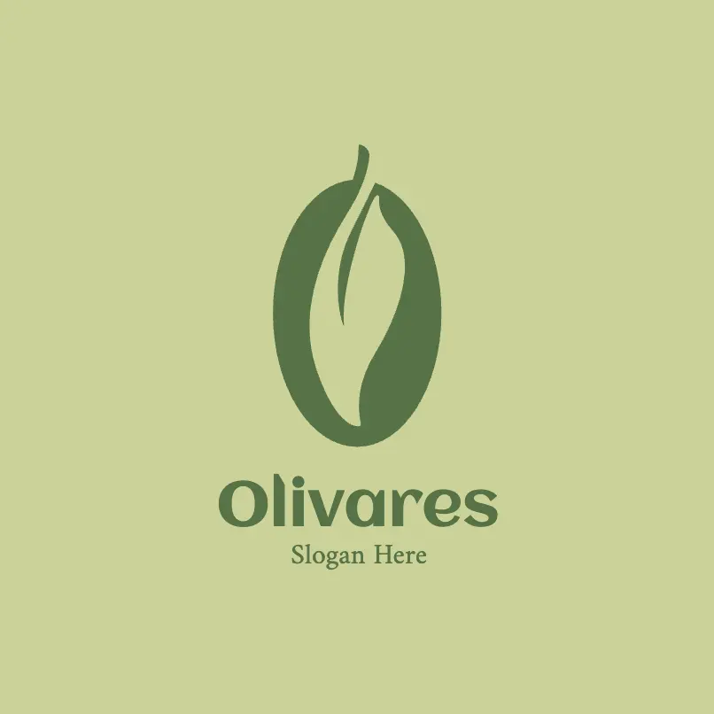 Olive and Letter O Logo