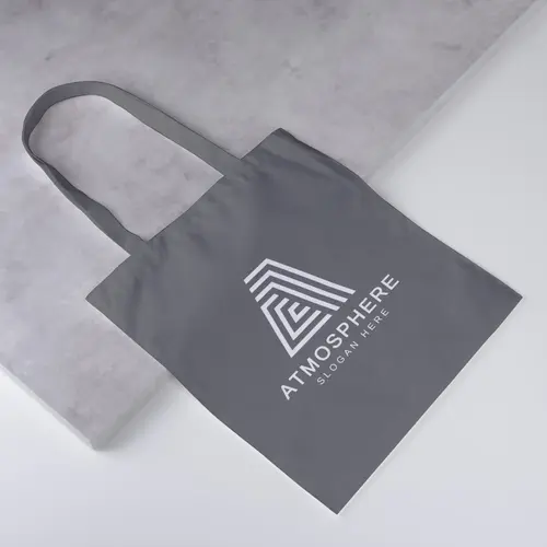 Tote Bag Abstract and Minimalist Letter A Logo Mockup