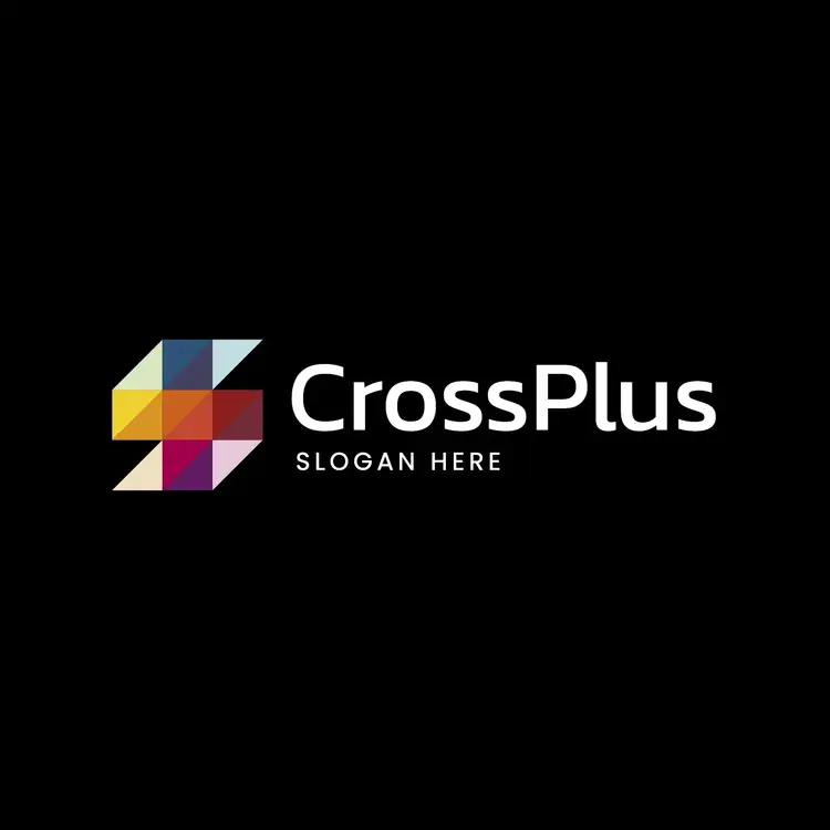 Abstract Cross and Plus Logo