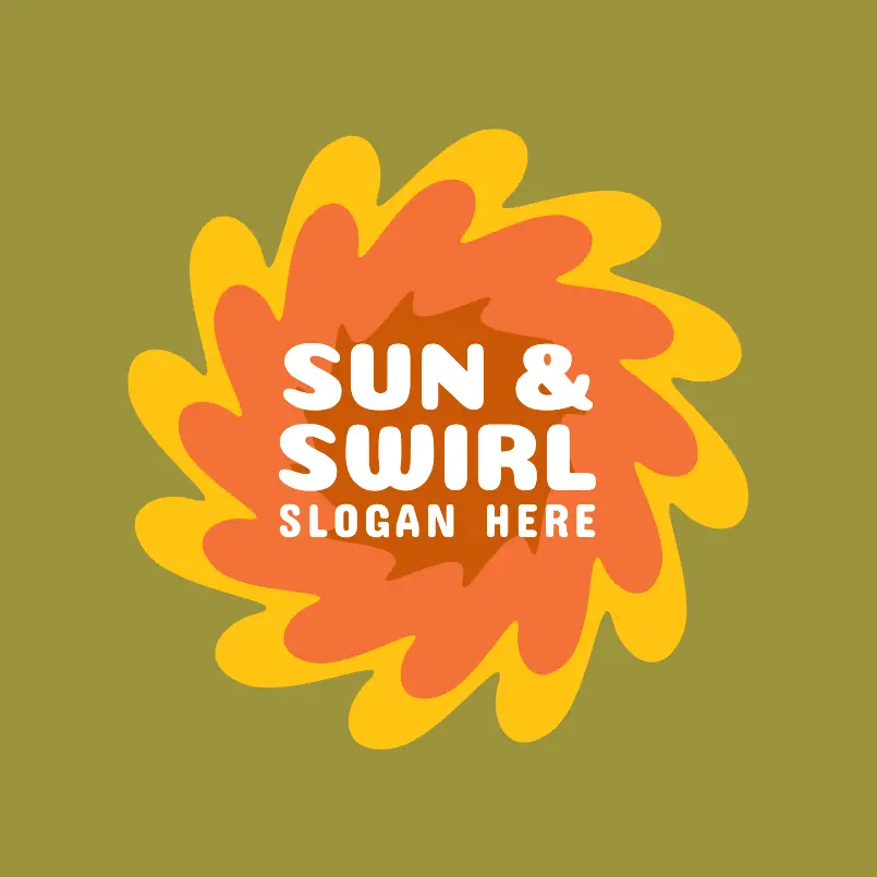 Free Sun and Swirl Logo