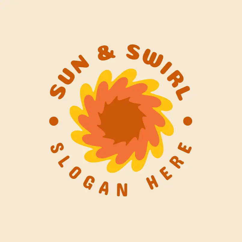 Free Sun and Swirl Logo