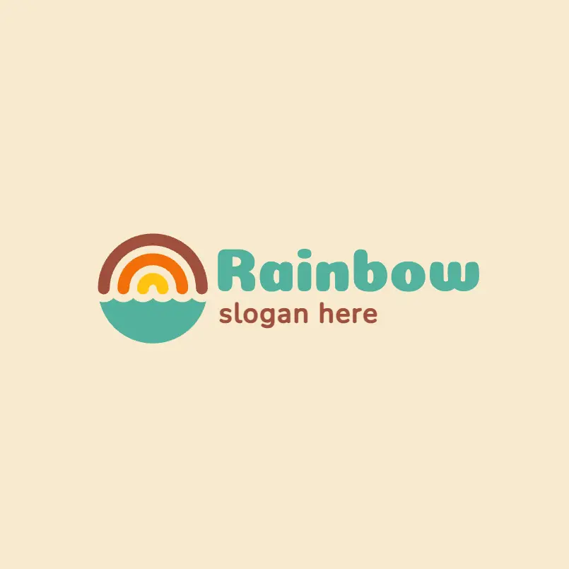 Rainbow and Sea Logo